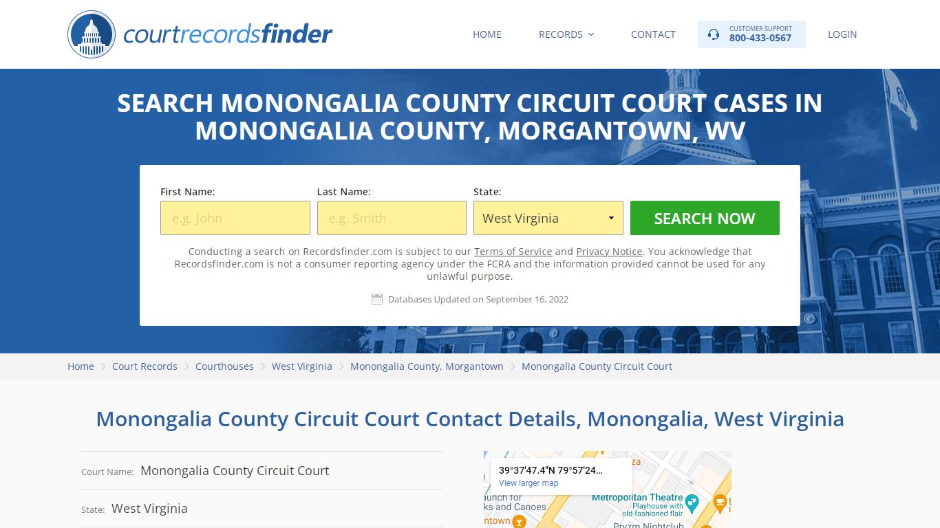 Monongalia County Circuit Court Case Search - RecordsFinder
