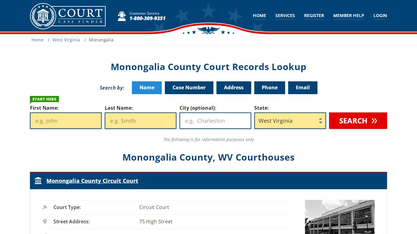 Monongalia County Court Records | WV Case Lookup